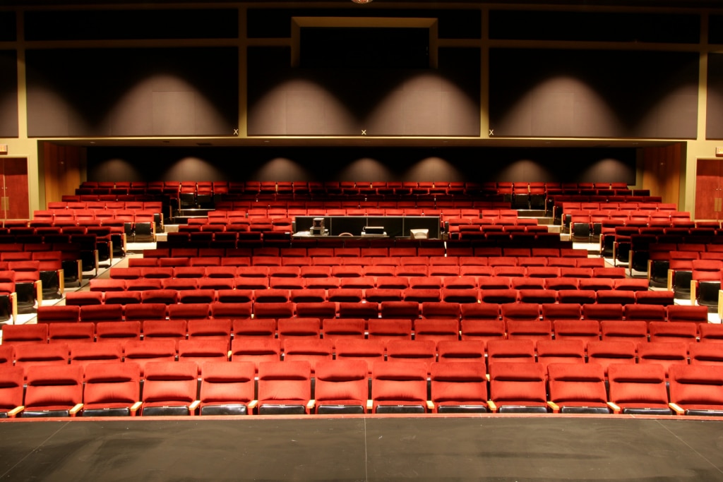 Vue de l'intérieur Salle Desjardins La Sarre