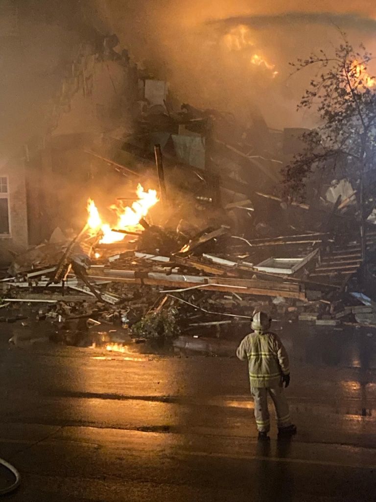 Incendie majeur au centre-ville