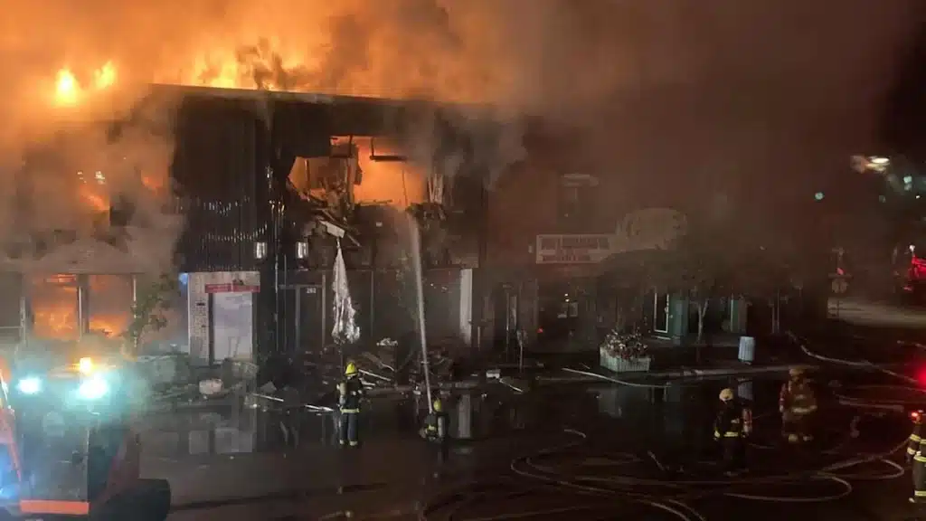 Incendie majeur au centre-ville