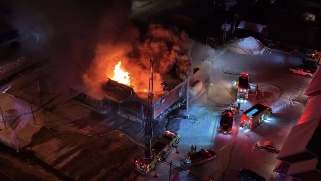 Incendie au restaurant La Brute du Coin